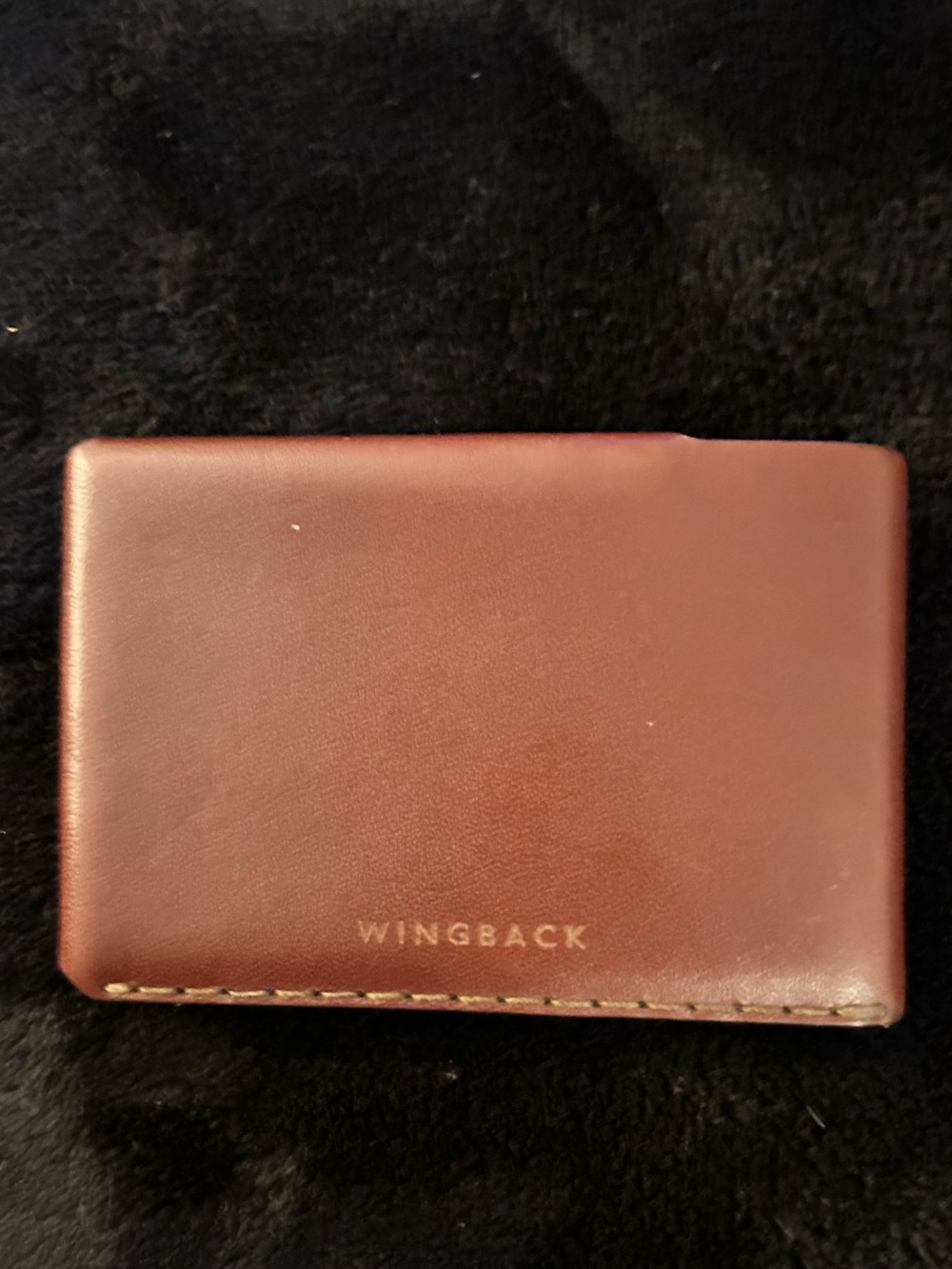 Men's Brown Leather Card Wallet